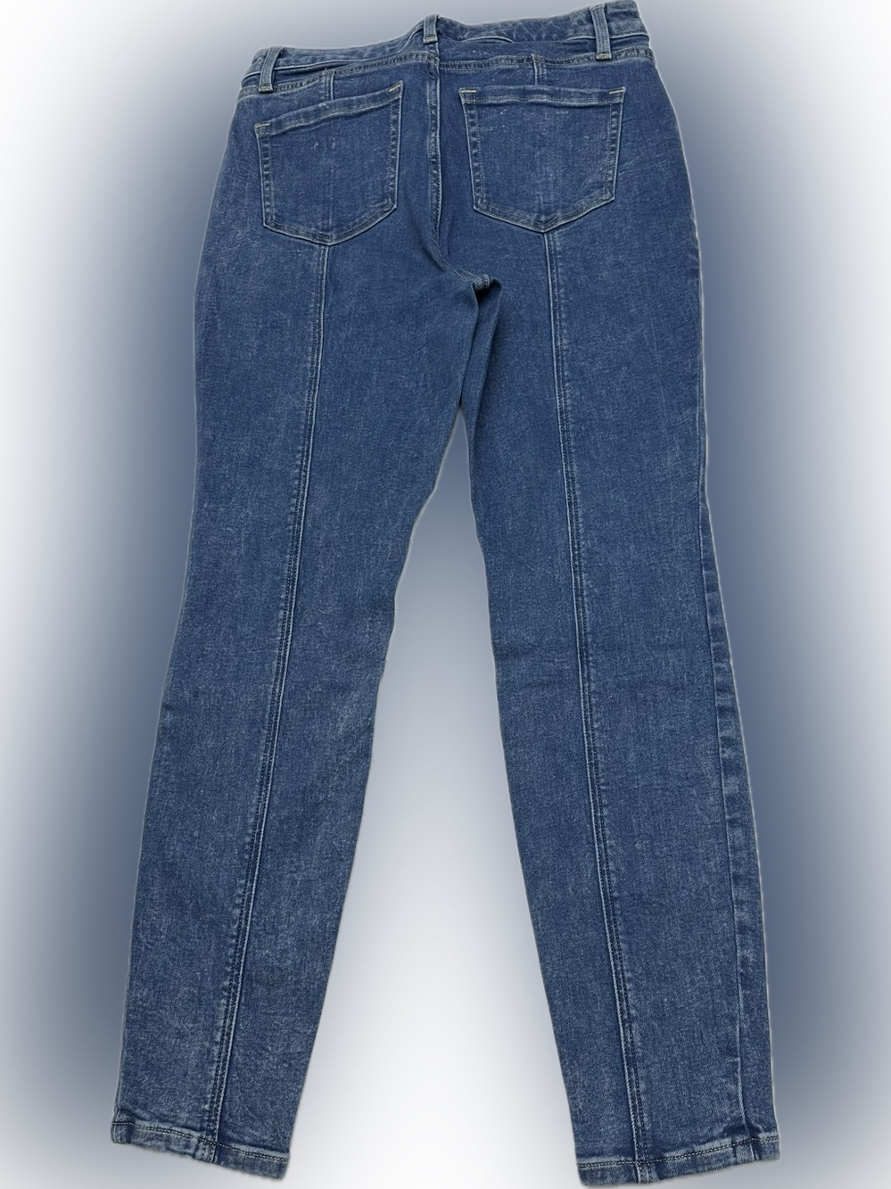 Lane Bryant Blue Skinny Jeans with Center Seams - Picture 5 of 6